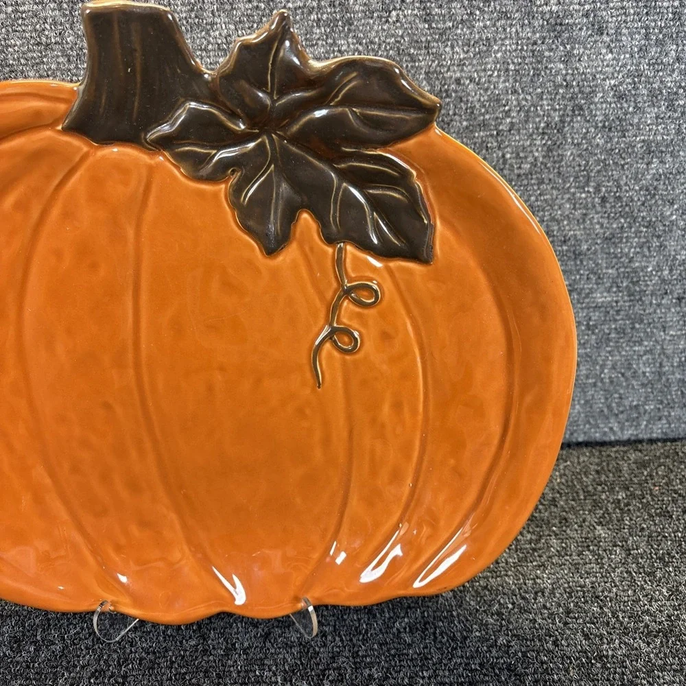 Large Pumpkin Platter By Celebrate Fall Together New 15